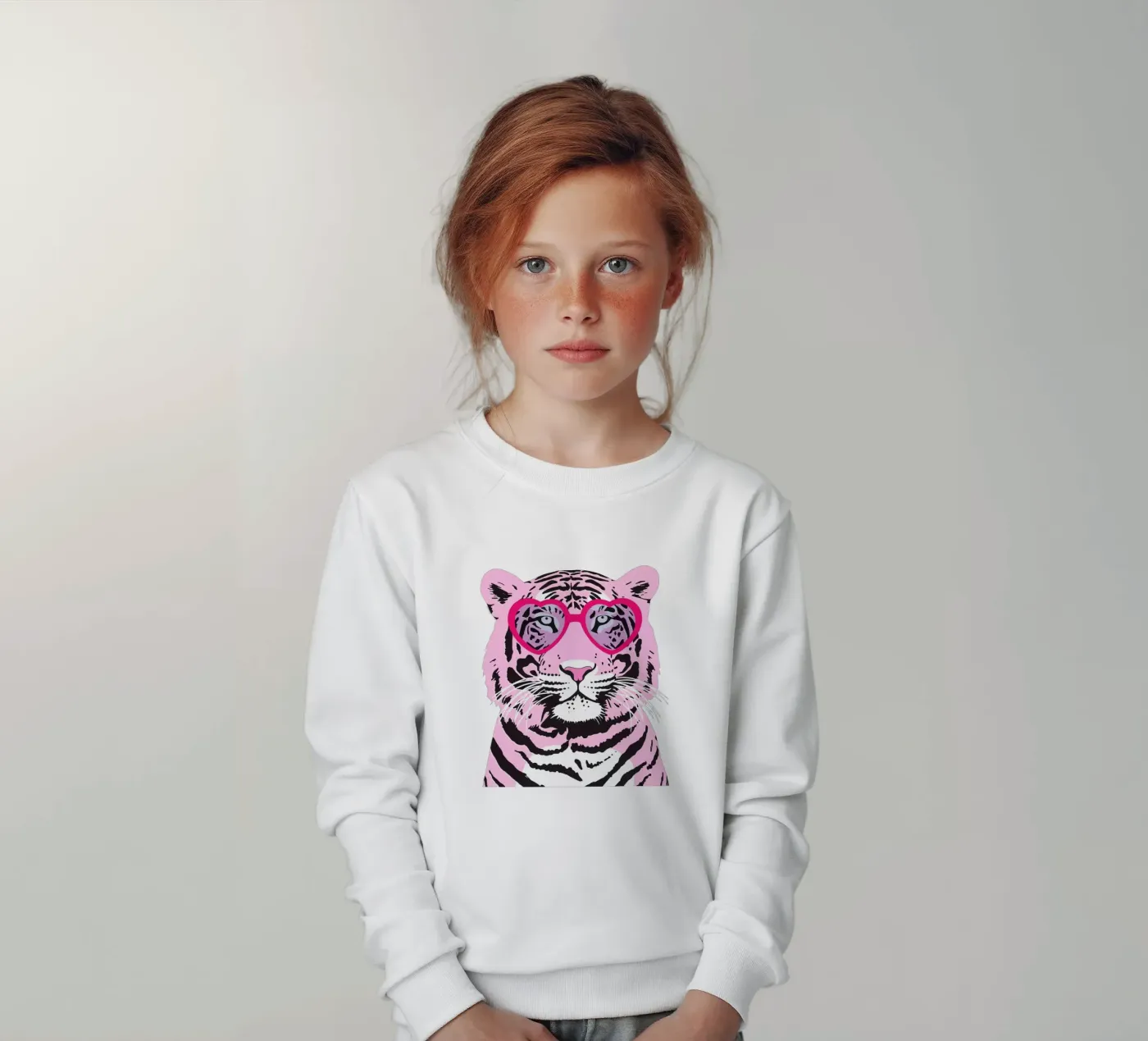Funky Tiger Kinder Sweatshirt von Asha Designs