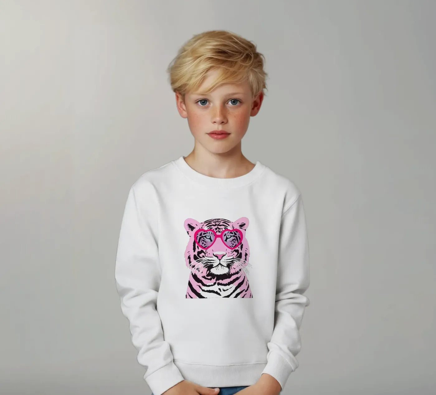 Funky Tiger Kinder Sweatshirt von Asha Designs