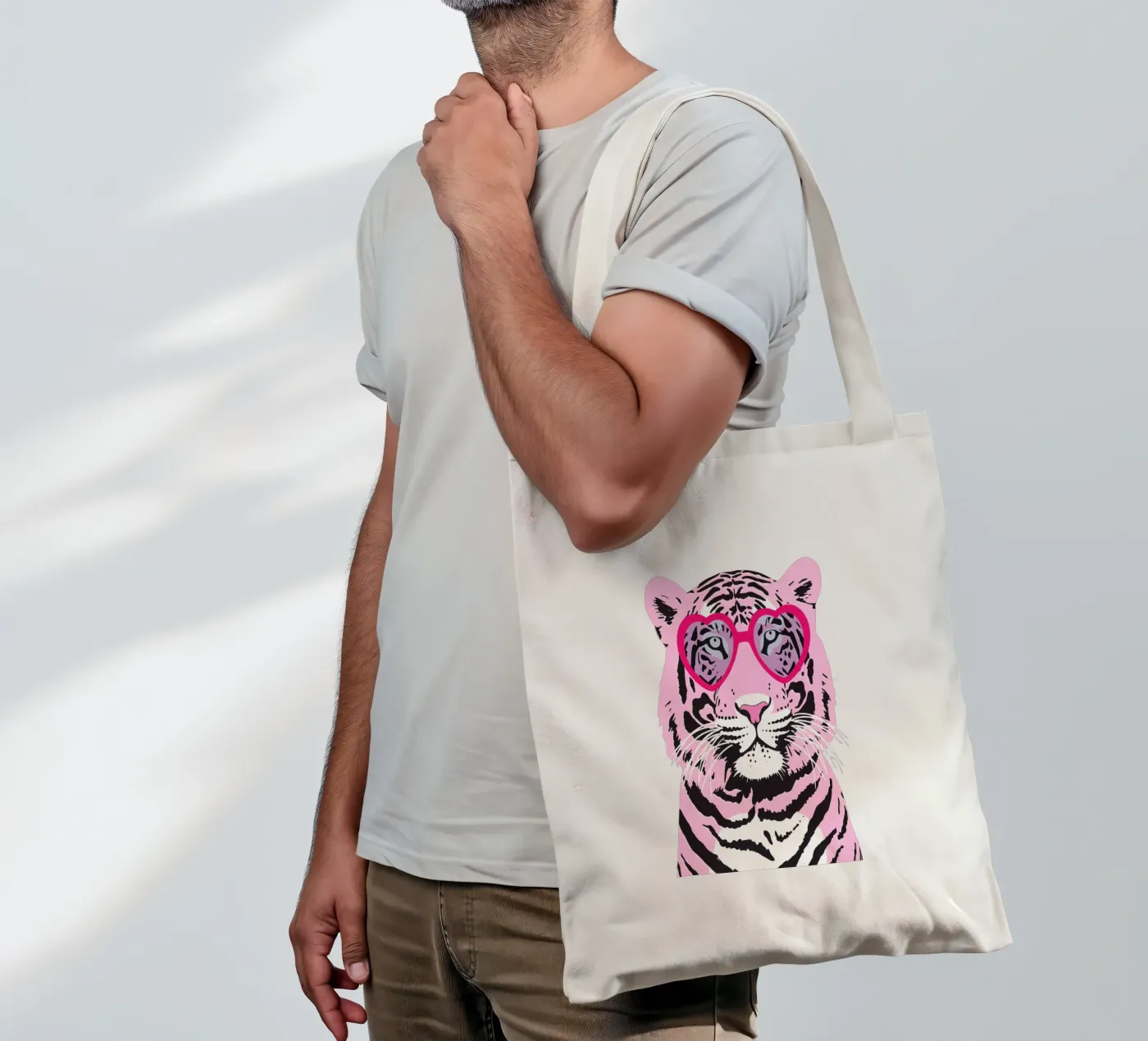 Tigre funky tote bag de Asha Designs
