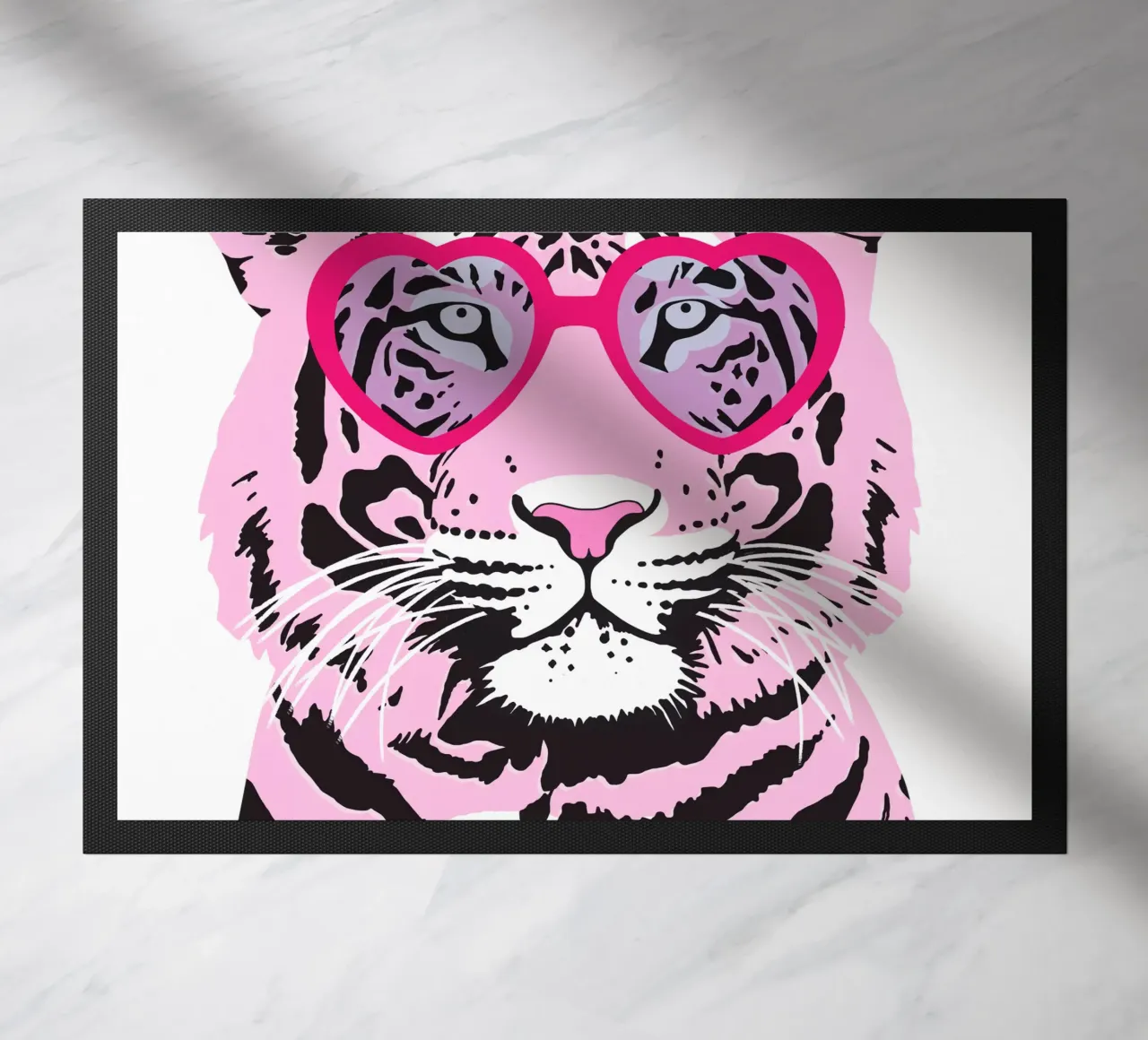 Funky Tiger Fußmatte von Asha Designs