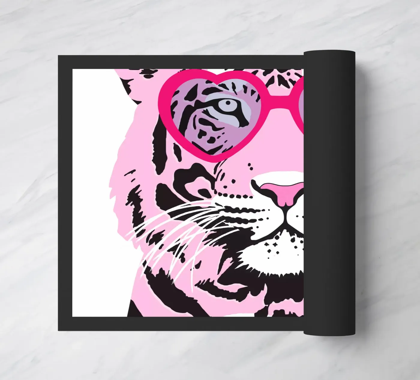 Funky tijger deurmat van Asha Designs