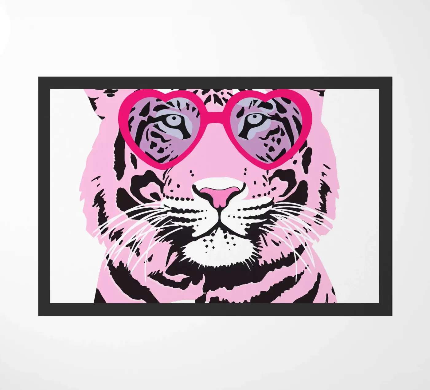 Funky tijger deurmat van Asha Designs