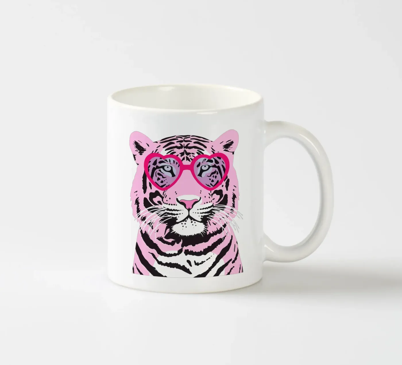 Funky Tiger Keramik Tasse von Asha Designs