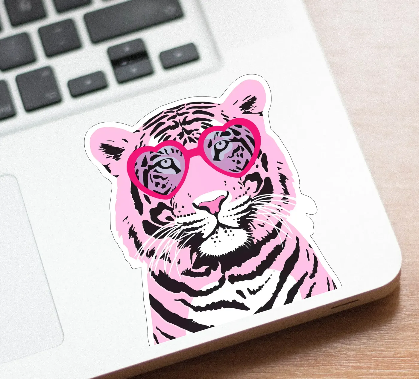 Tigre funky autocollant de Asha Designs