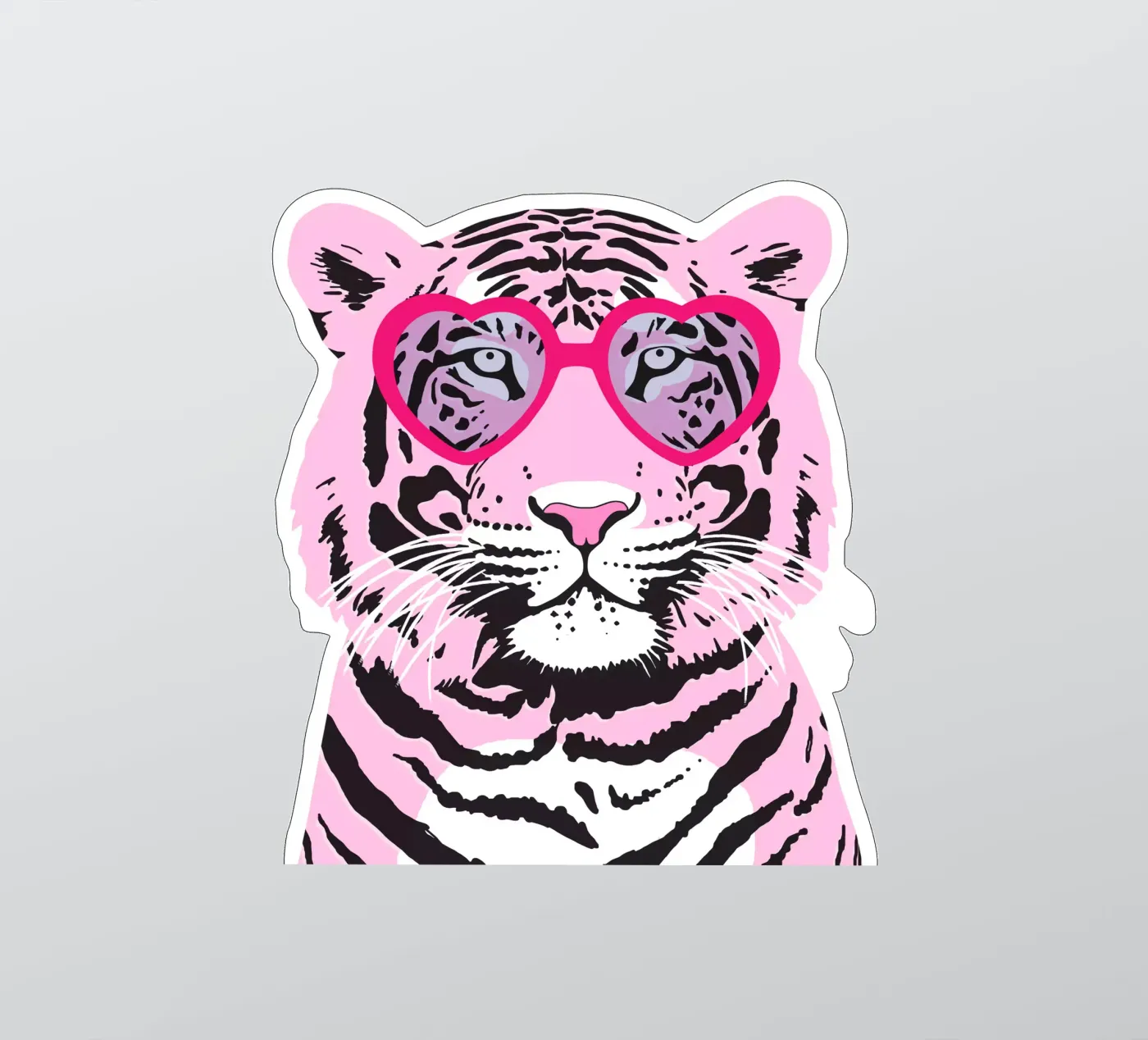 Tigre funky autocollant de Asha Designs