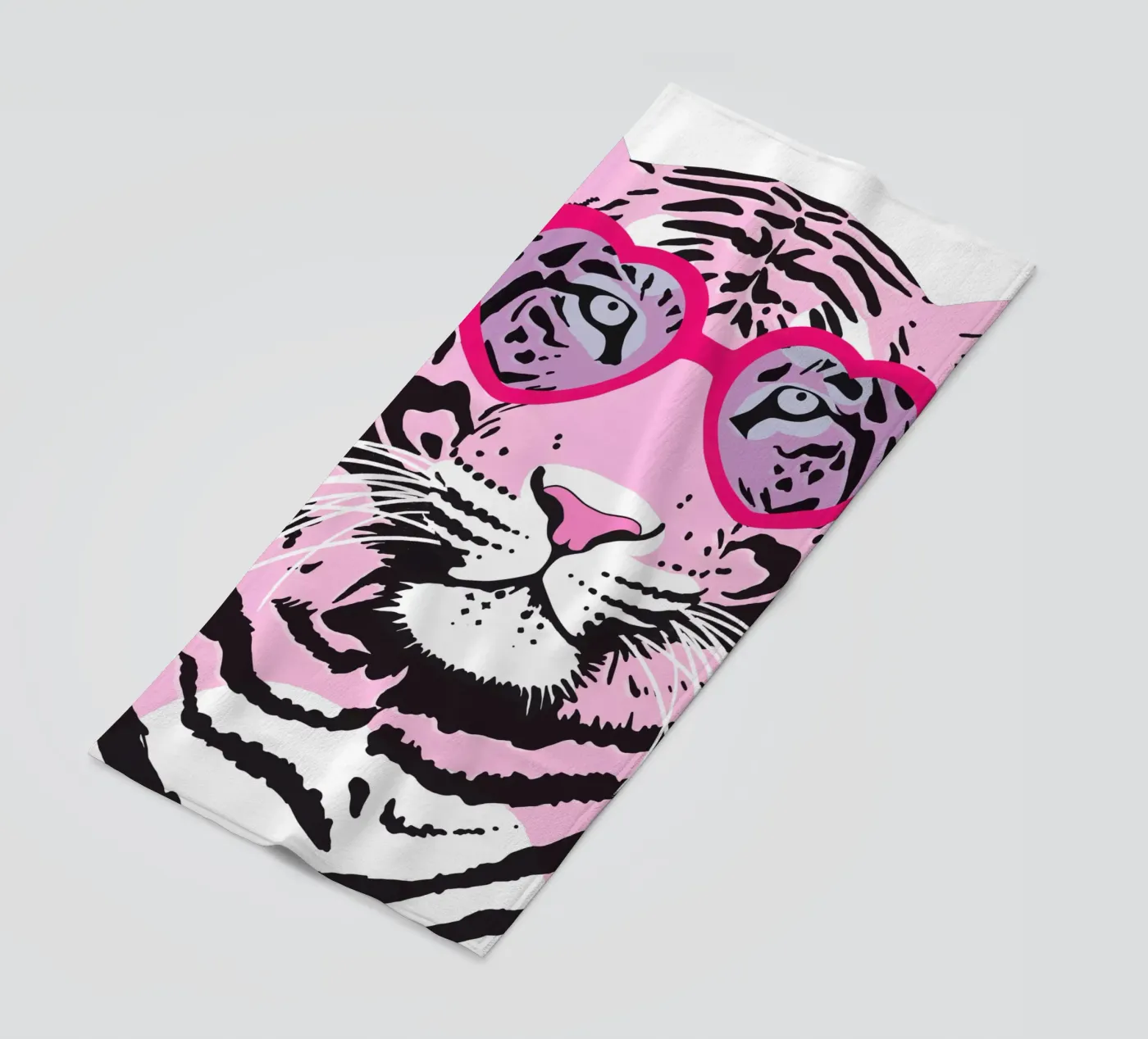 Funky Tiger beach towel by Asha Designs