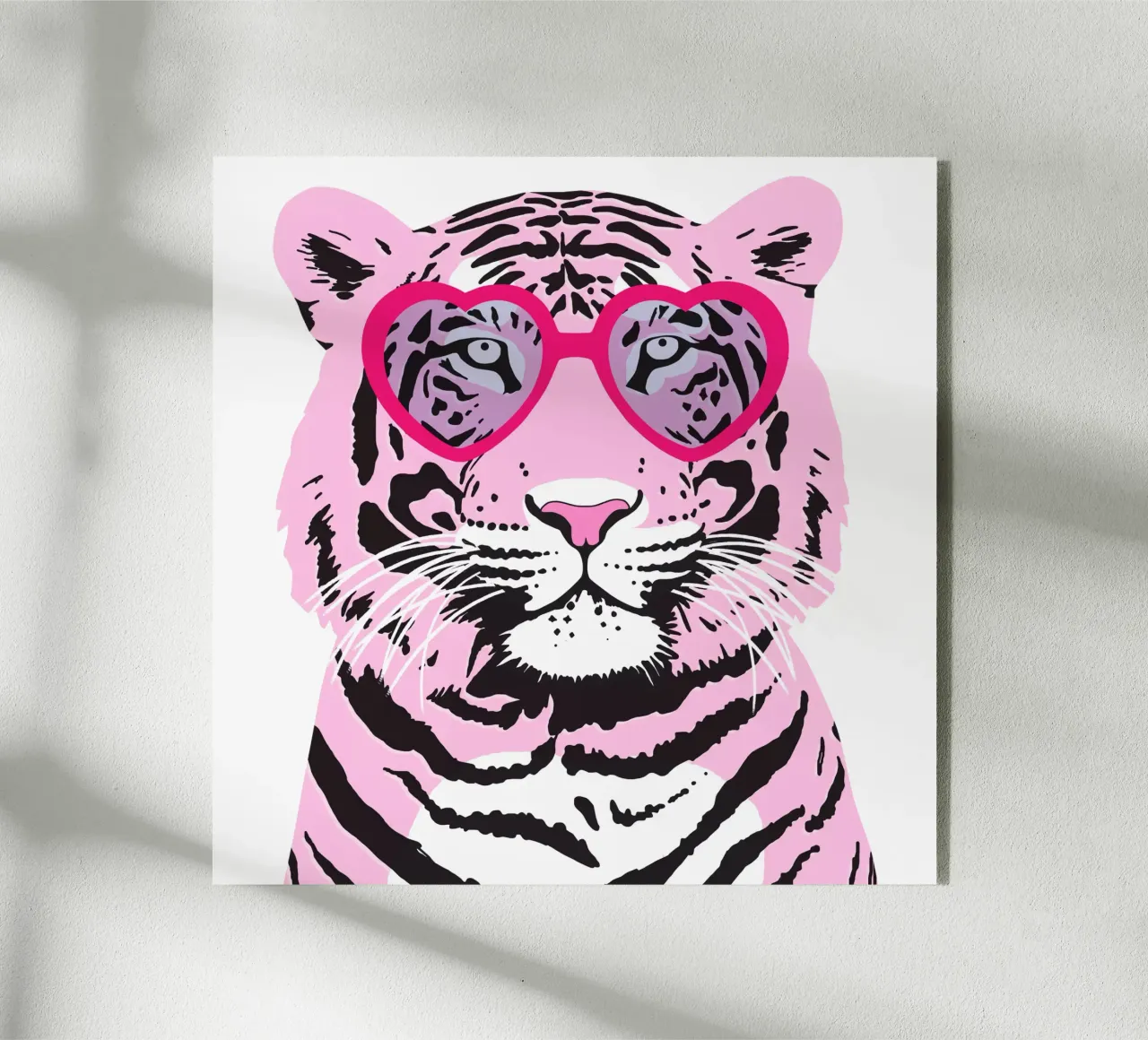 Funky Tiger Acryl-Glas von Asha Designs