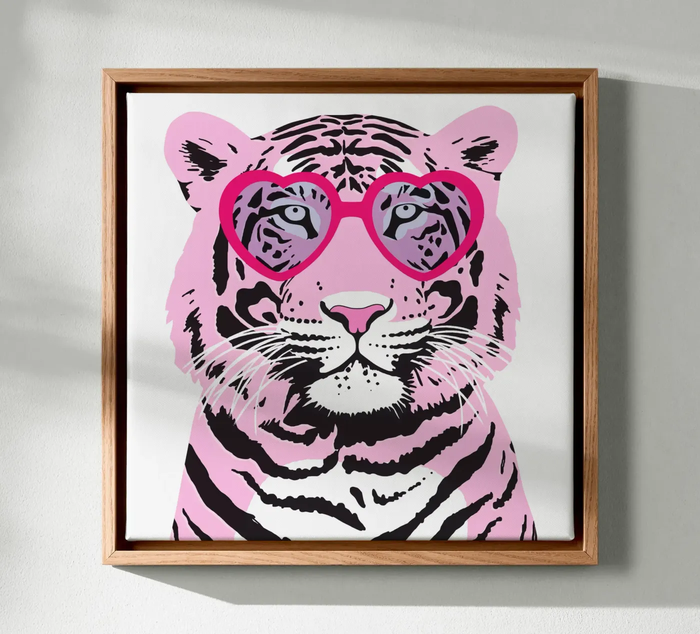 Funky Tiger Leinwand von Asha Designs