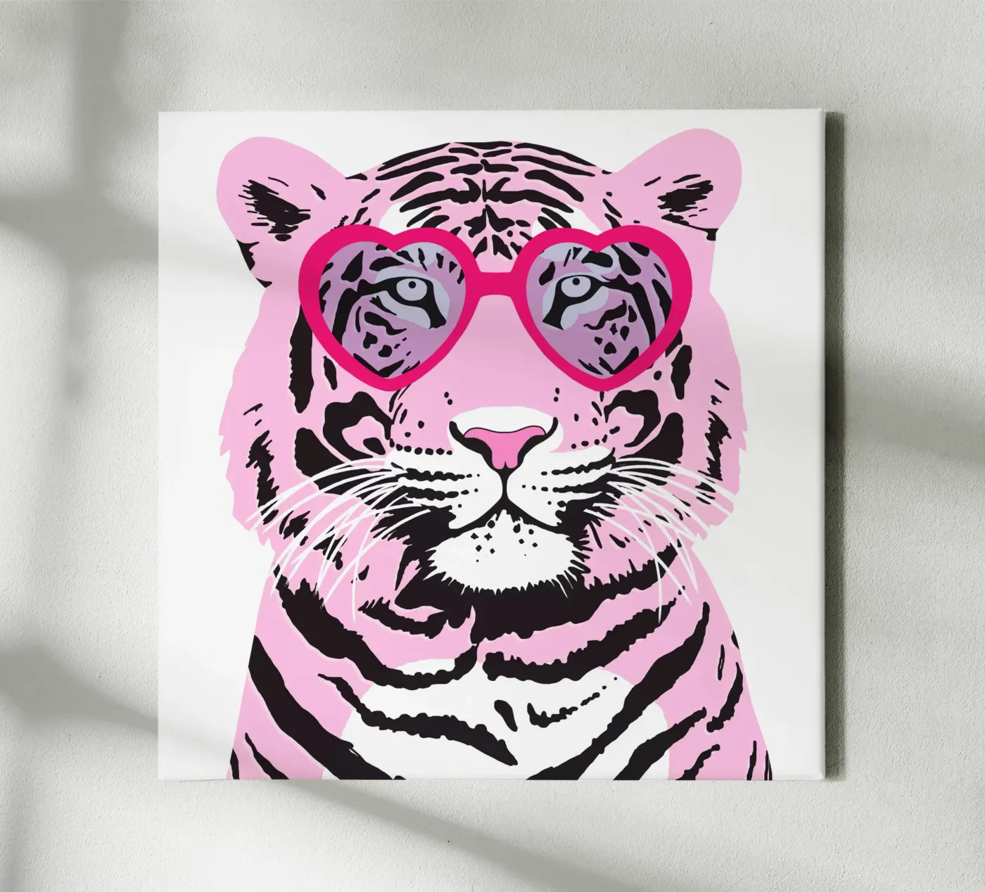 Funky Tiger Leinwand von Asha Designs