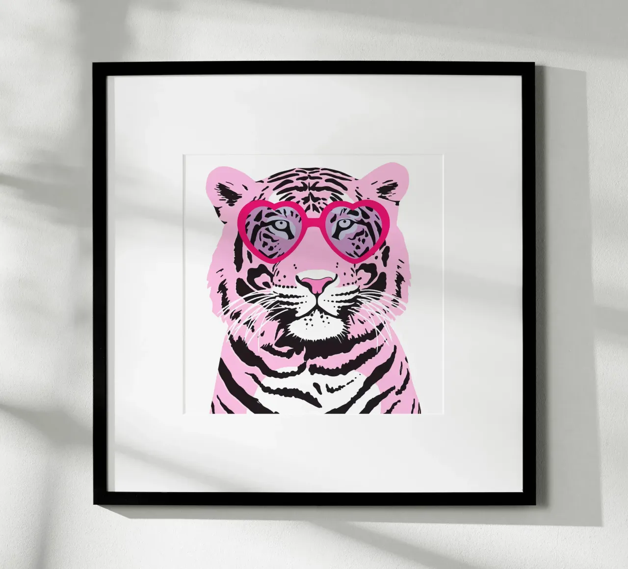 Funky Tiger Poster von Asha Designs