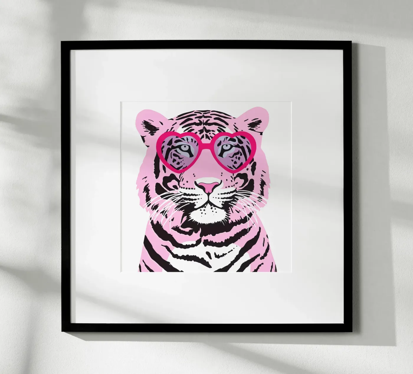 Funky Tiger Poster von Asha Designs
