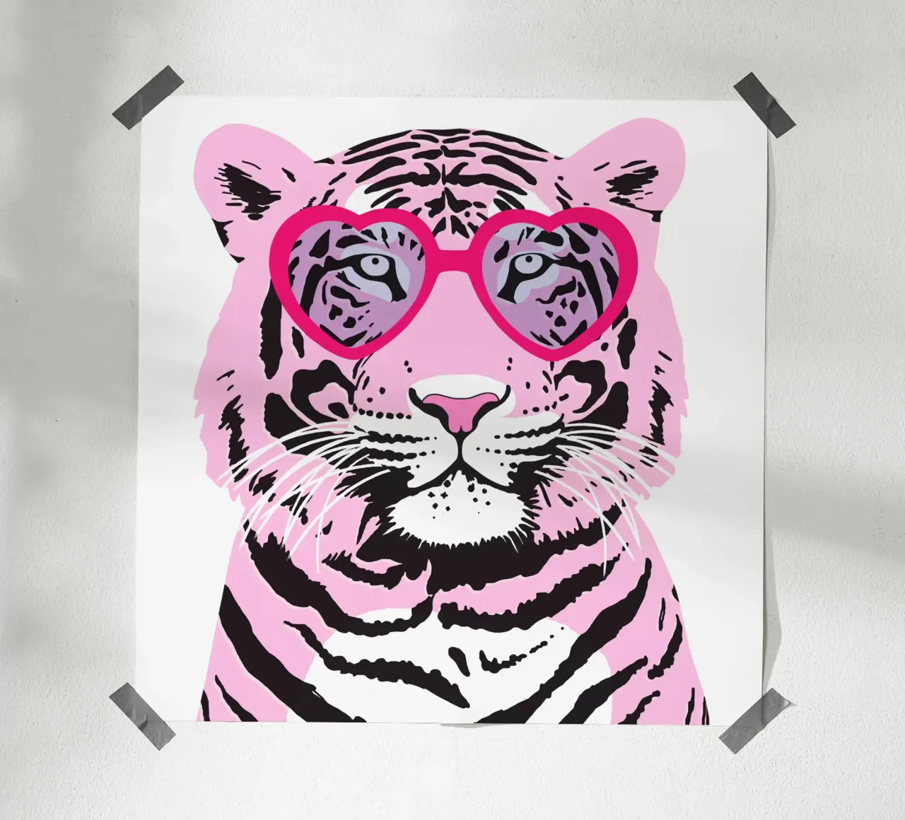 Funky Tiger poster da Asha Designs