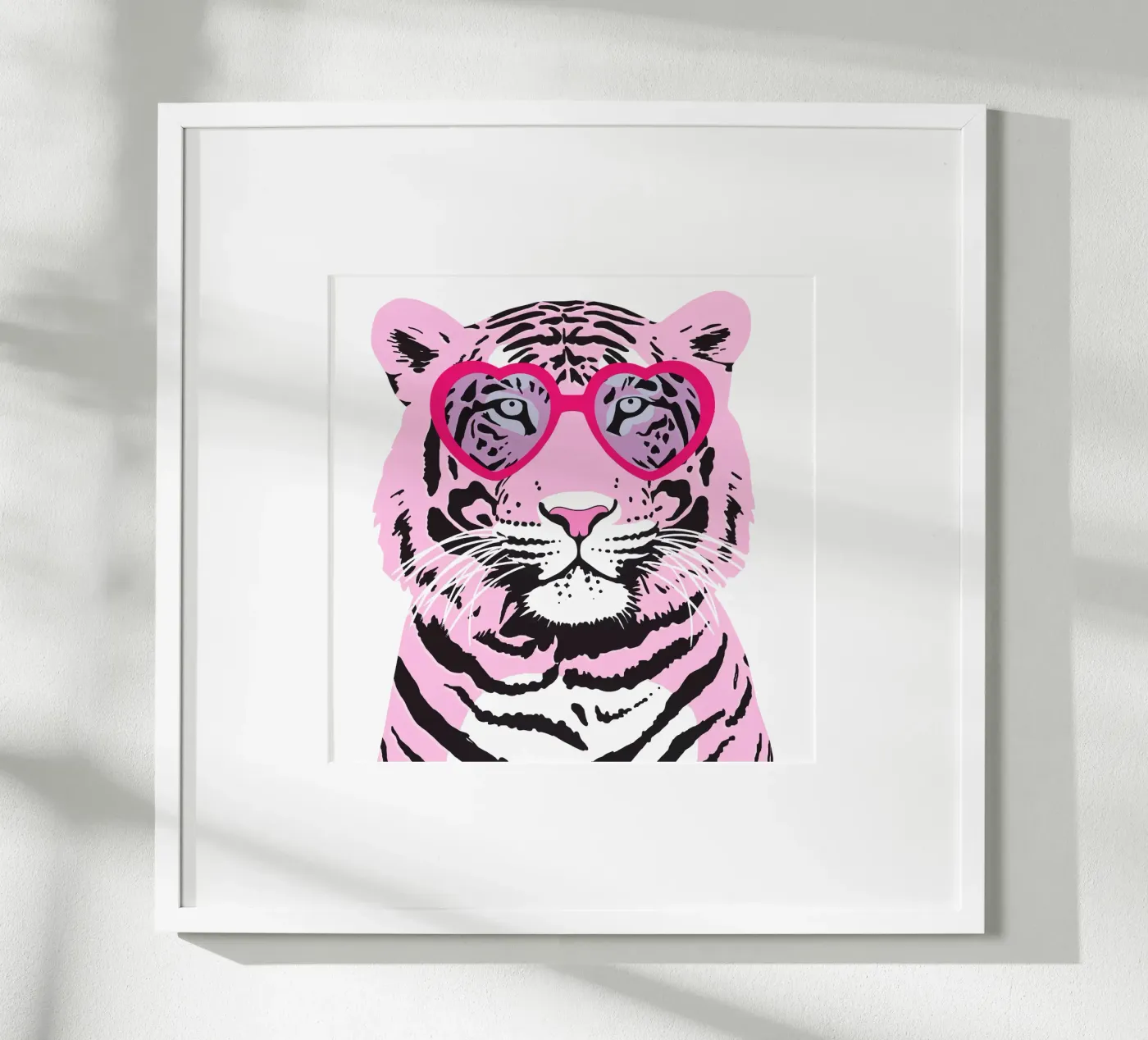 Funky Tiger Poster von Asha Designs