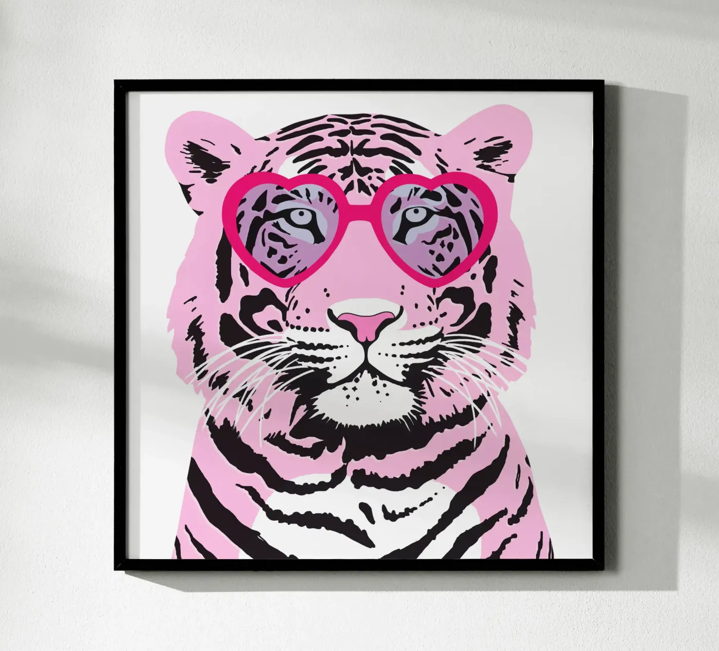 Funky Tiger Poster von Asha Designs