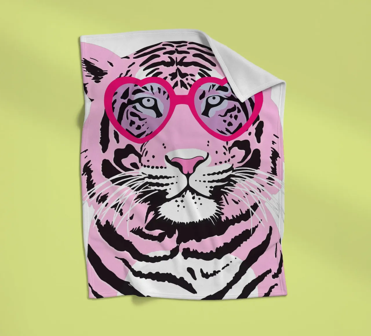 Funky Tiger Fleecedecke von Asha Designs