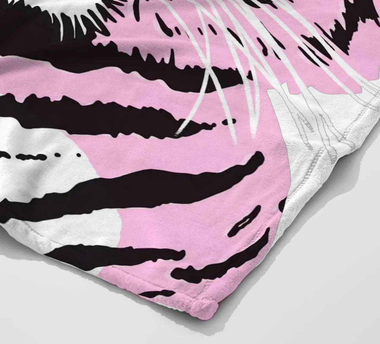 Funky Tiger Fleecedecke von Asha Designs