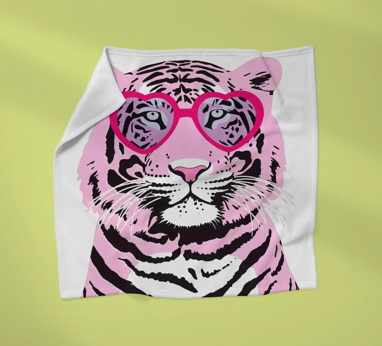 Funky Tiger Fleecedecke von Asha Designs