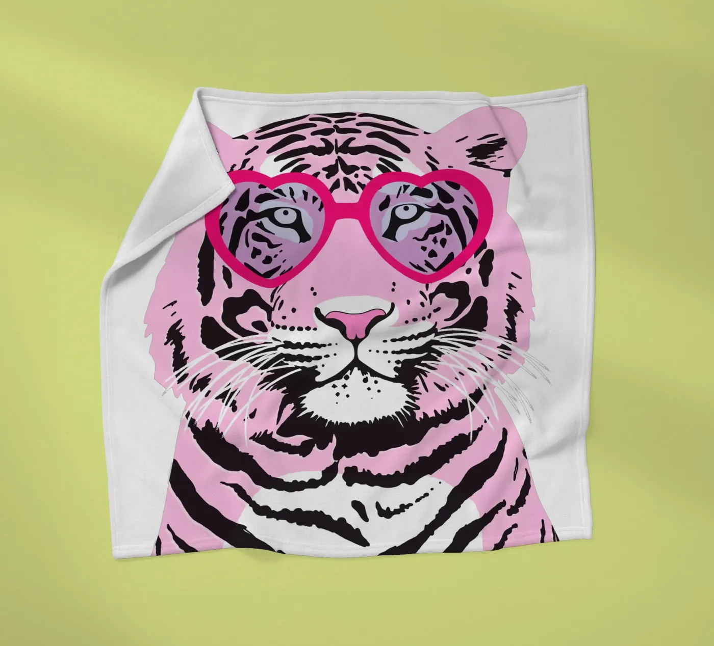 Funky Tiger fleece blanket by Asha Designs
