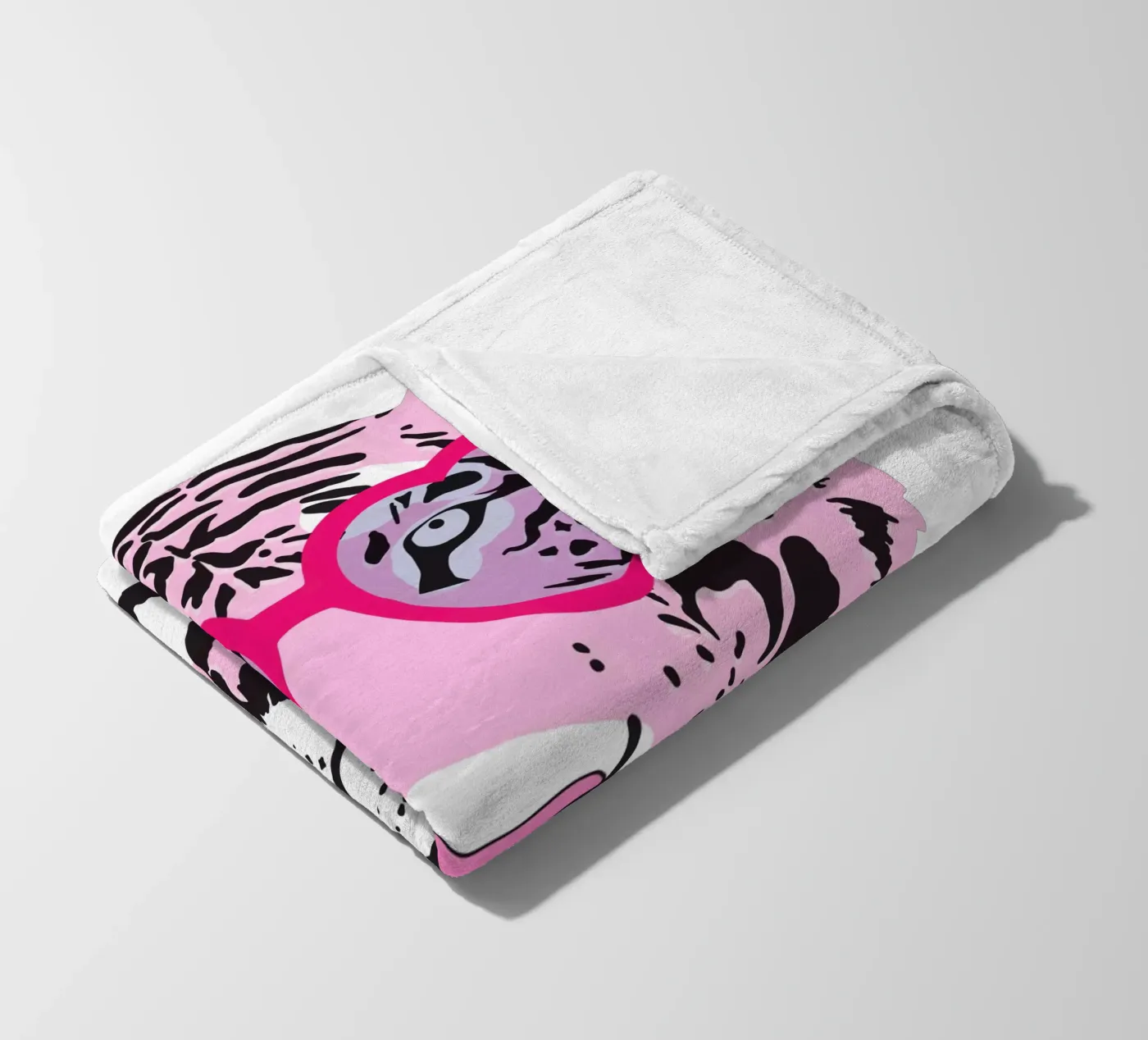 Funky Tiger fleece blanket by Asha Designs