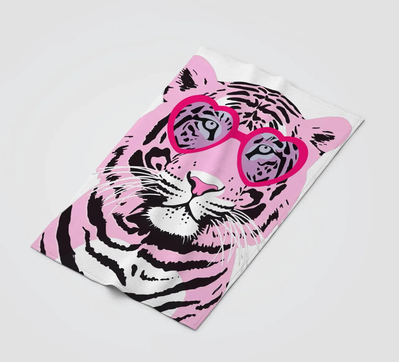 Funky Tiger Fleecedecke von Asha Designs