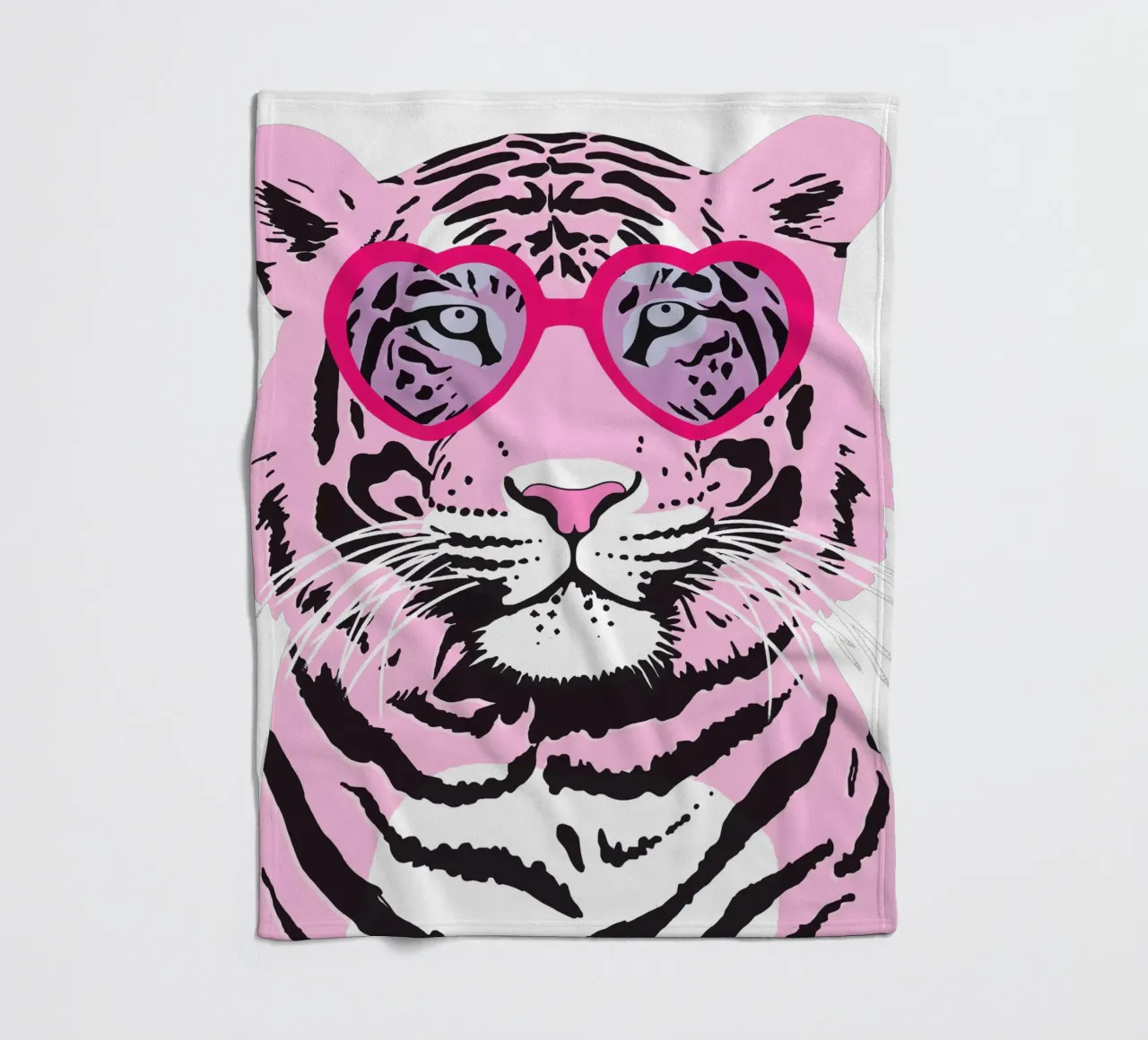 Funky Tiger Fleecedecke von Asha Designs