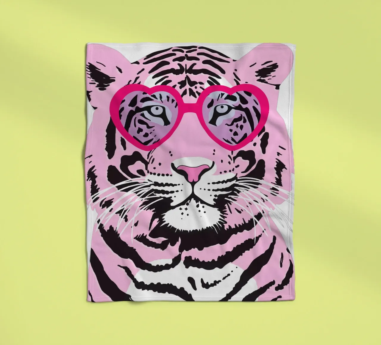 Funky Tiger Fleecedecke von Asha Designs