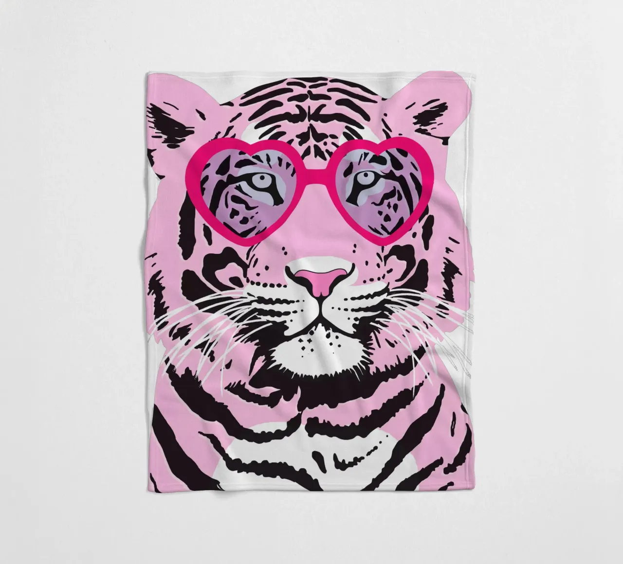 Funky Tiger Fleecedecke von Asha Designs