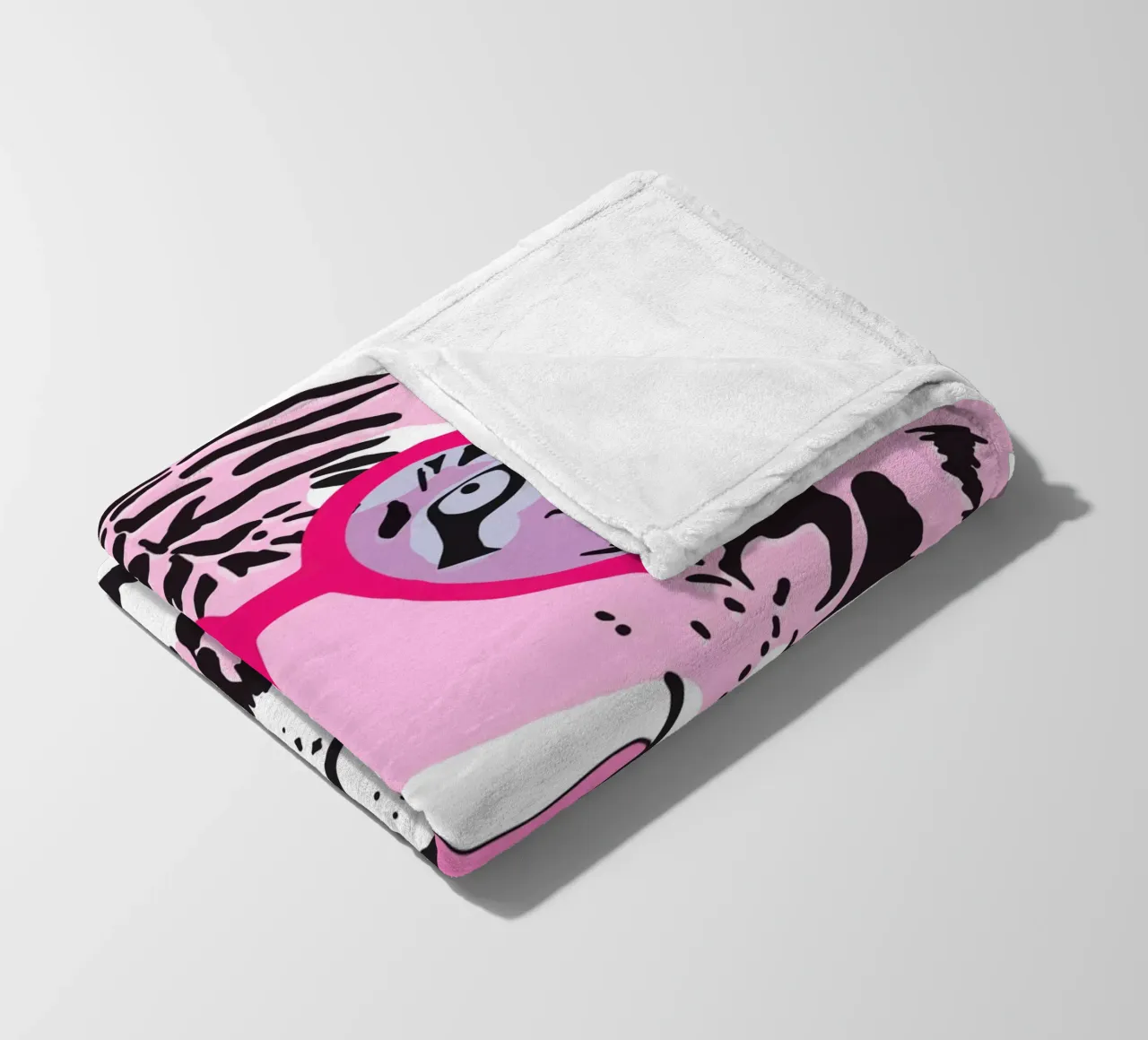 Funky Tiger Fleecedecke von Asha Designs