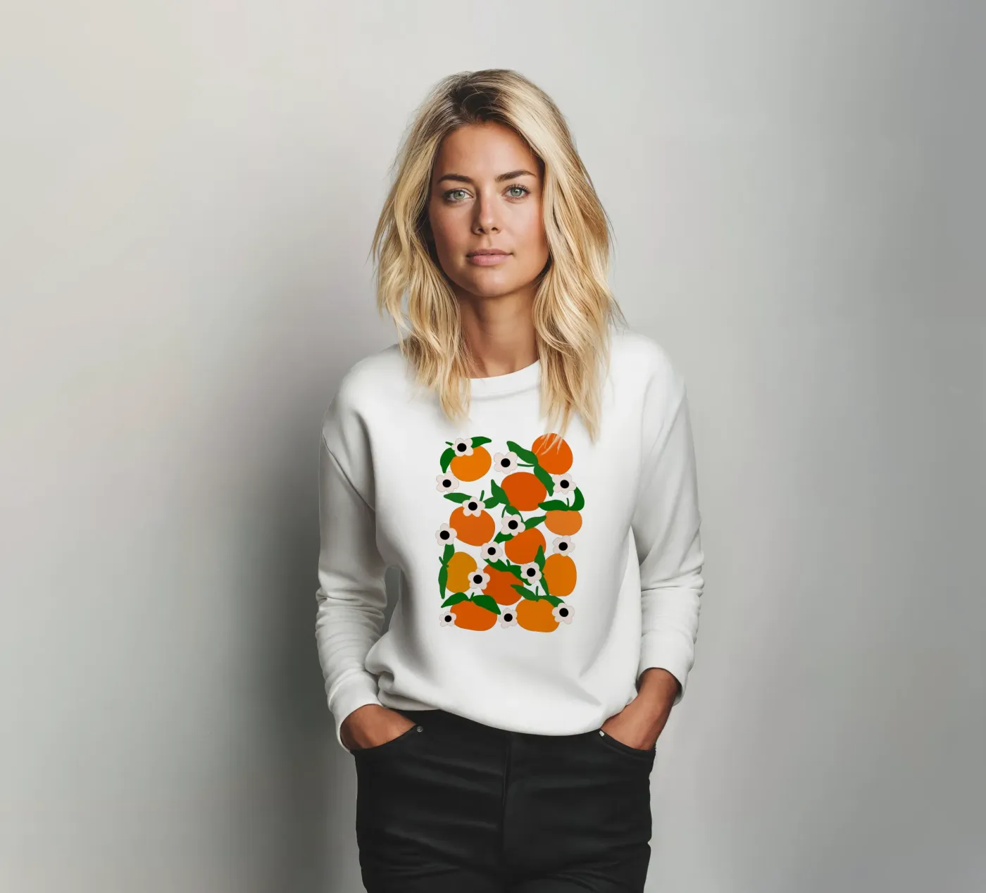 Blooming tangerines felpa da TijanaArtStudio88