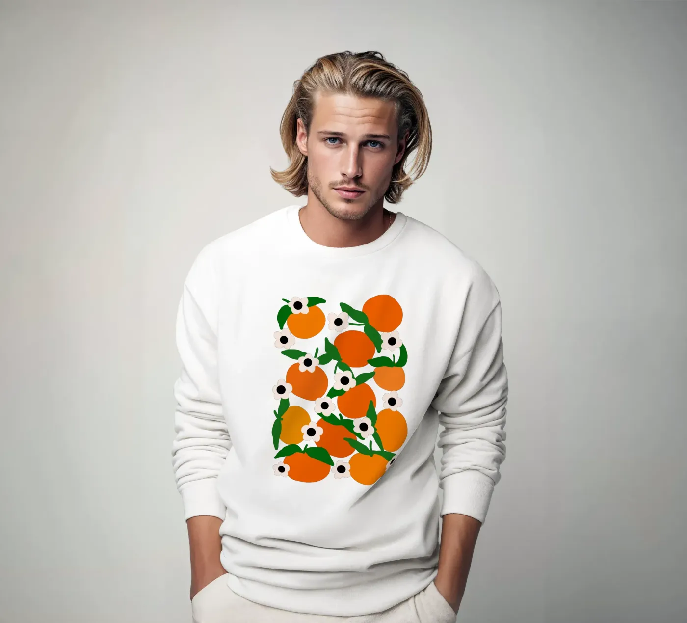 Blooming tangerines felpa da TijanaArtStudio88