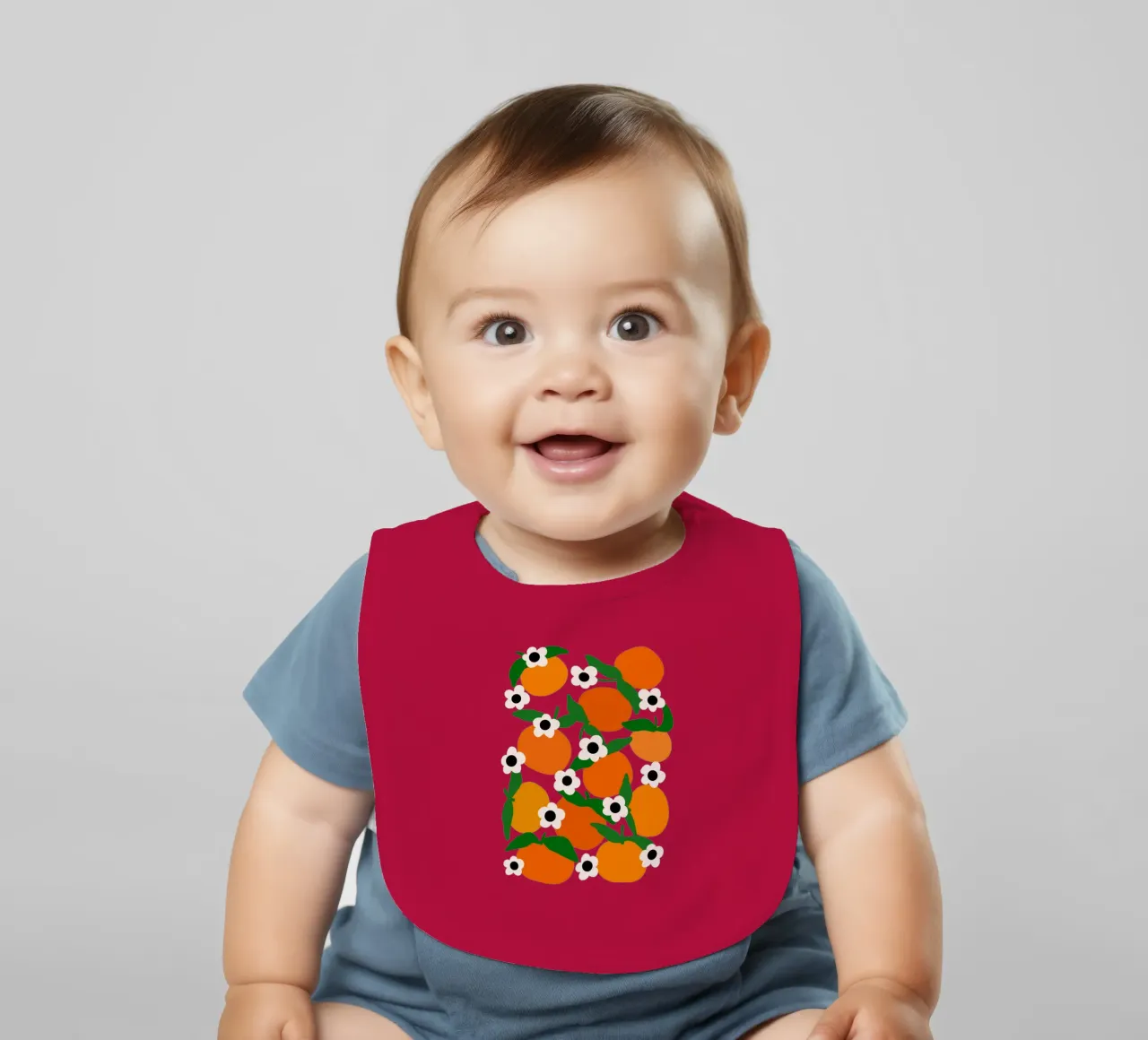 Blooming tangerines bavoir de TijanaArtStudio88