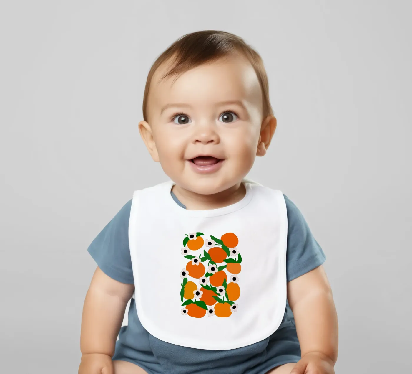 Blooming tangerines bavoir de TijanaArtStudio88