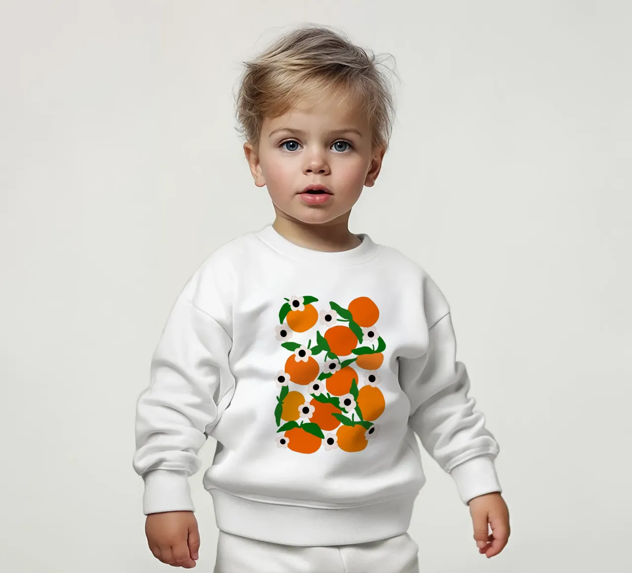 Blooming tangerines felpa neonato da TijanaArtStudio88