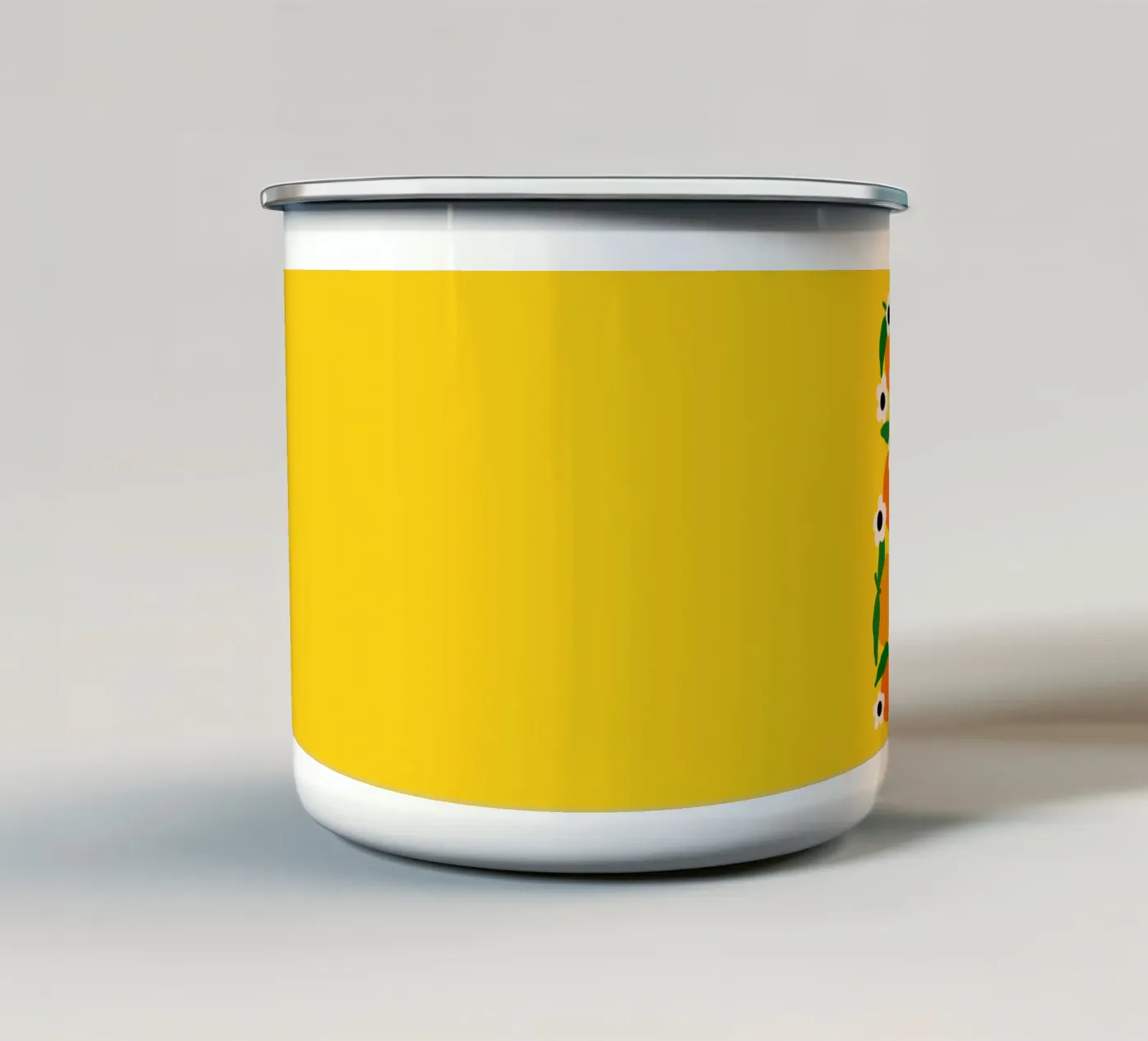 Blooming tangerines emaille mok van TijanaArtStudio88