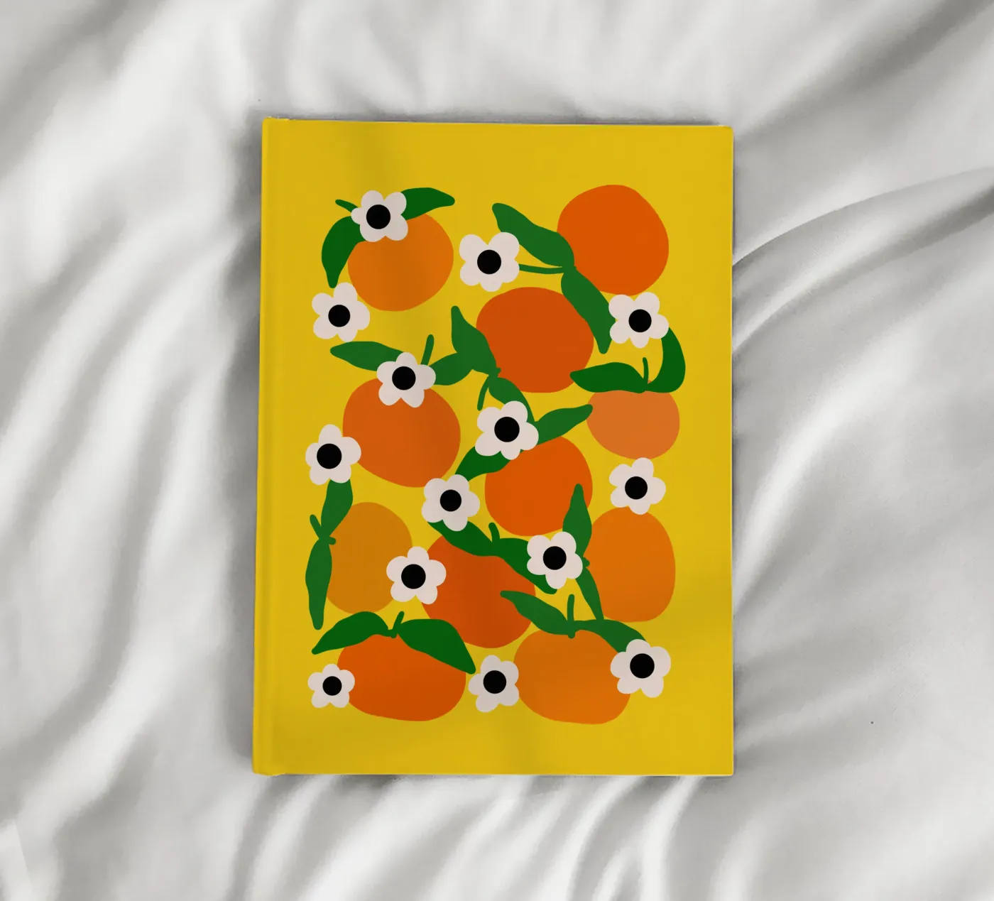 Blooming tangerines notebook by TijanaArtStudio88