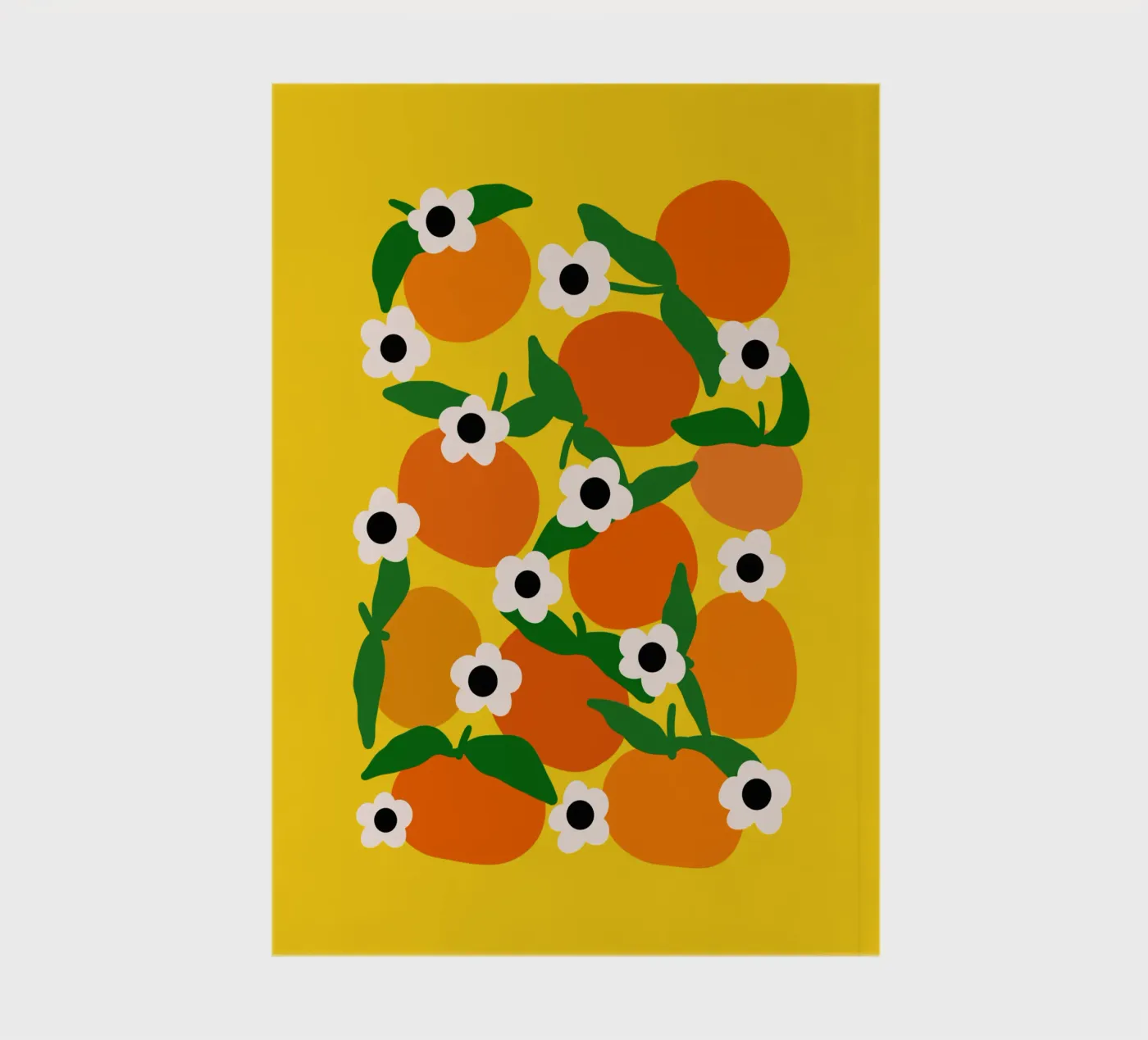 Blooming tangerines notebook by TijanaArtStudio88