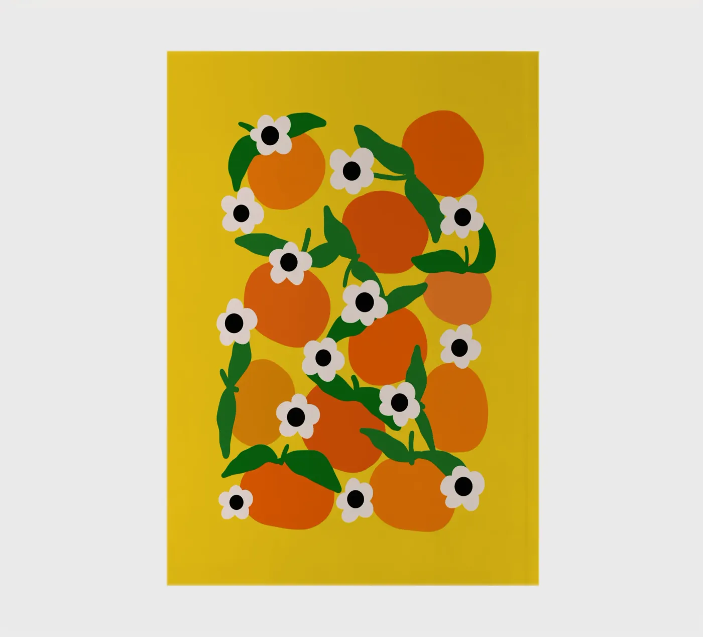 Blooming tangerines notebook by TijanaArtStudio88