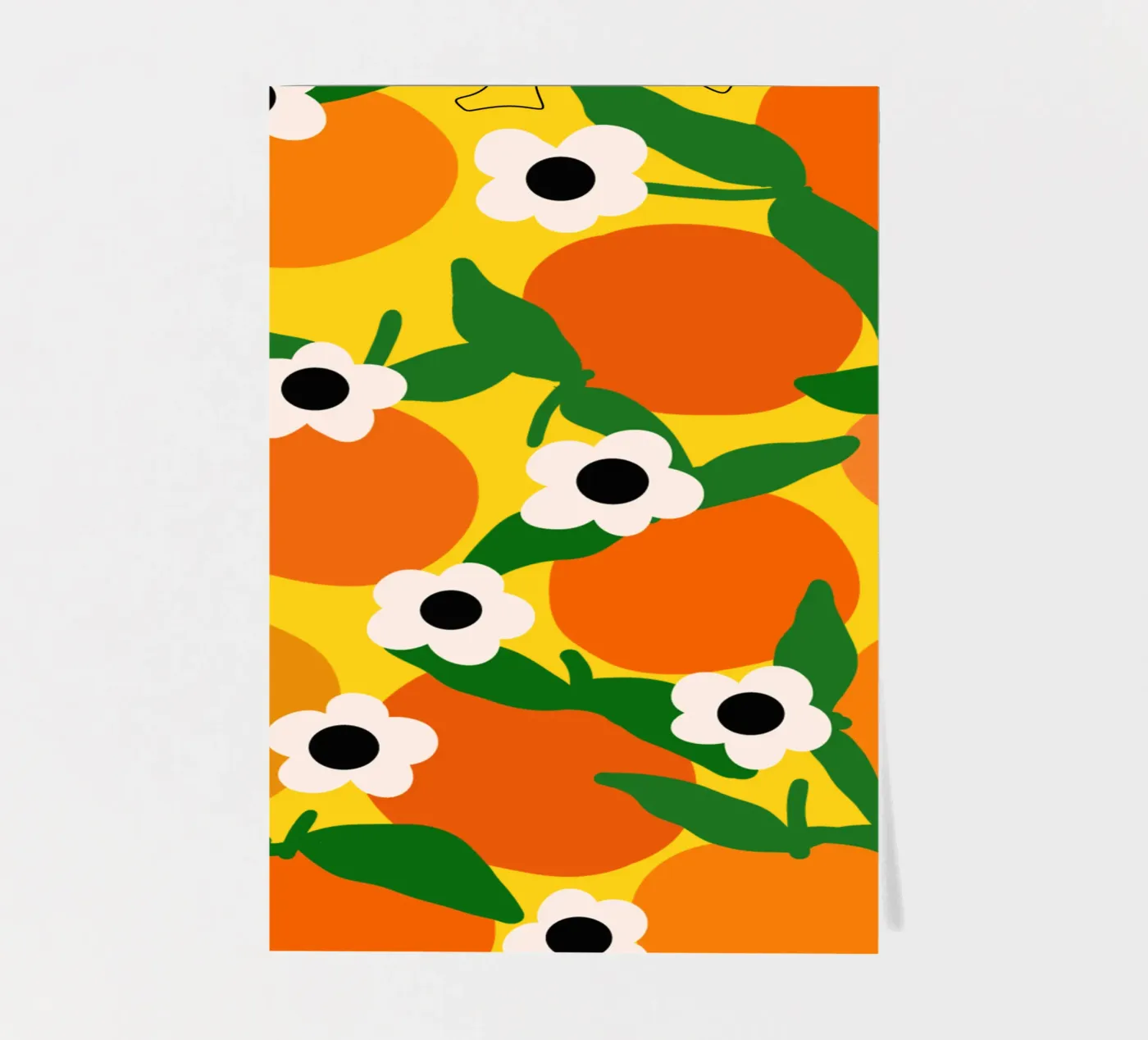 Blooming tangerines foglio adesivo da TijanaArtStudio88