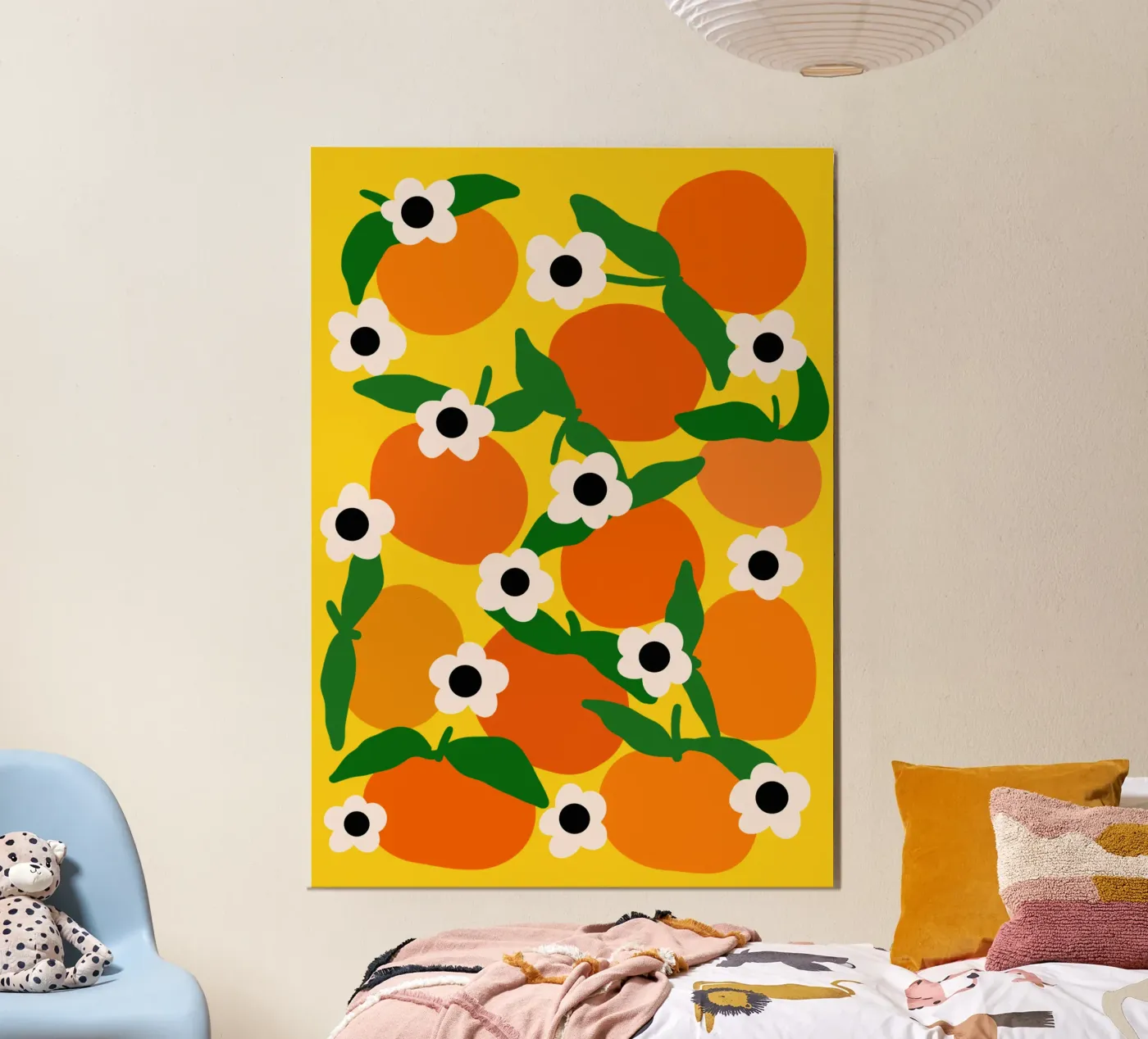 Blooming tangerines poster de TijanaArtStudio88