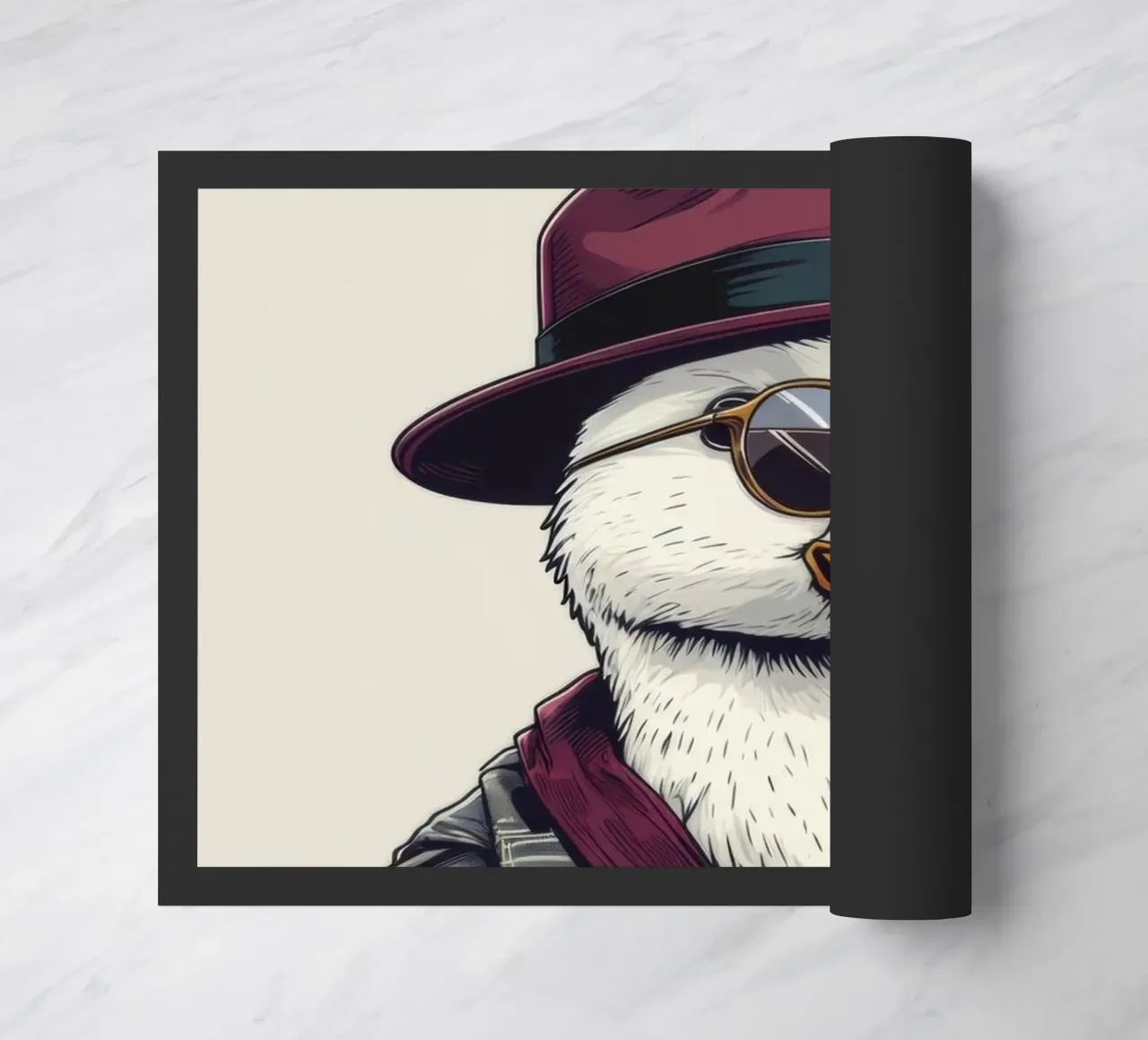 Everything Is Fine doormat by Nando Art