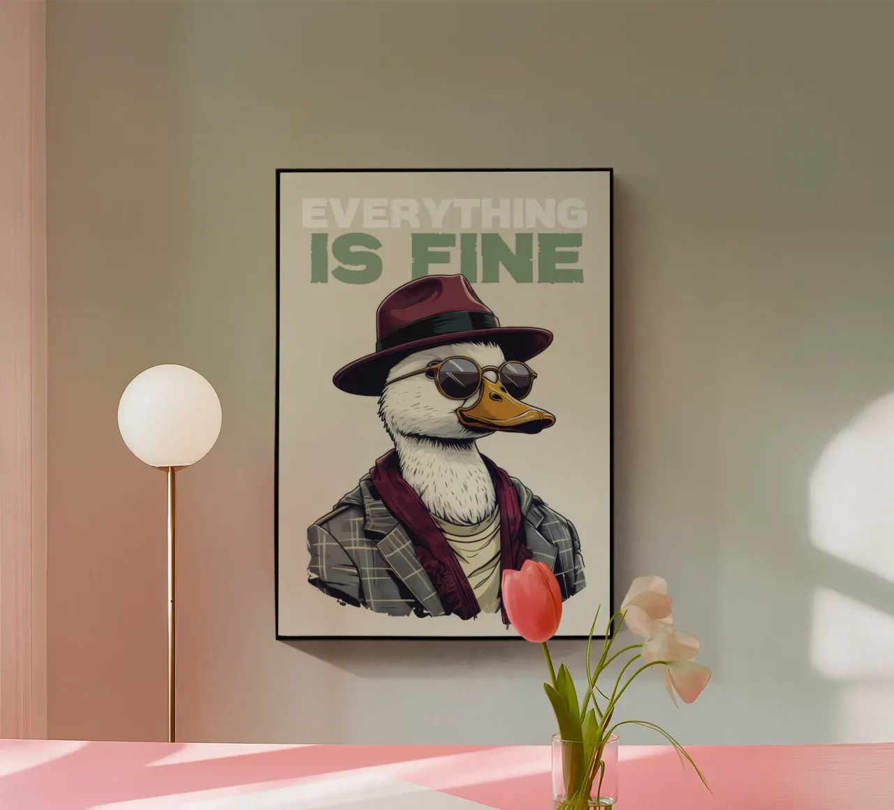 Everything Is Fine plexiglass da Nando Art