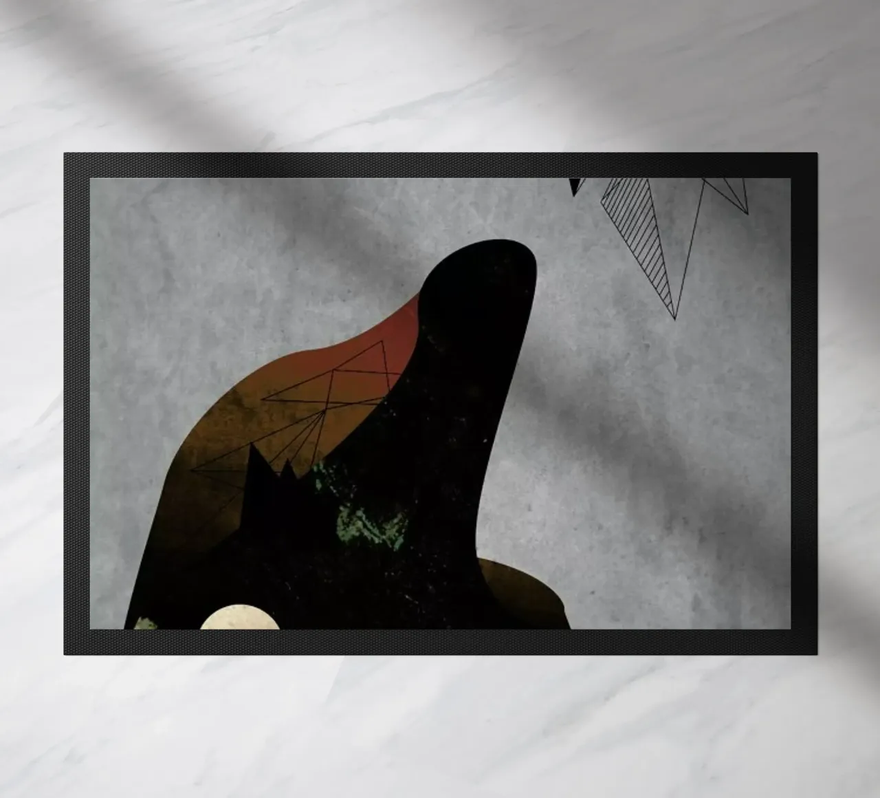 Collage deurmat van Andreas Jarner