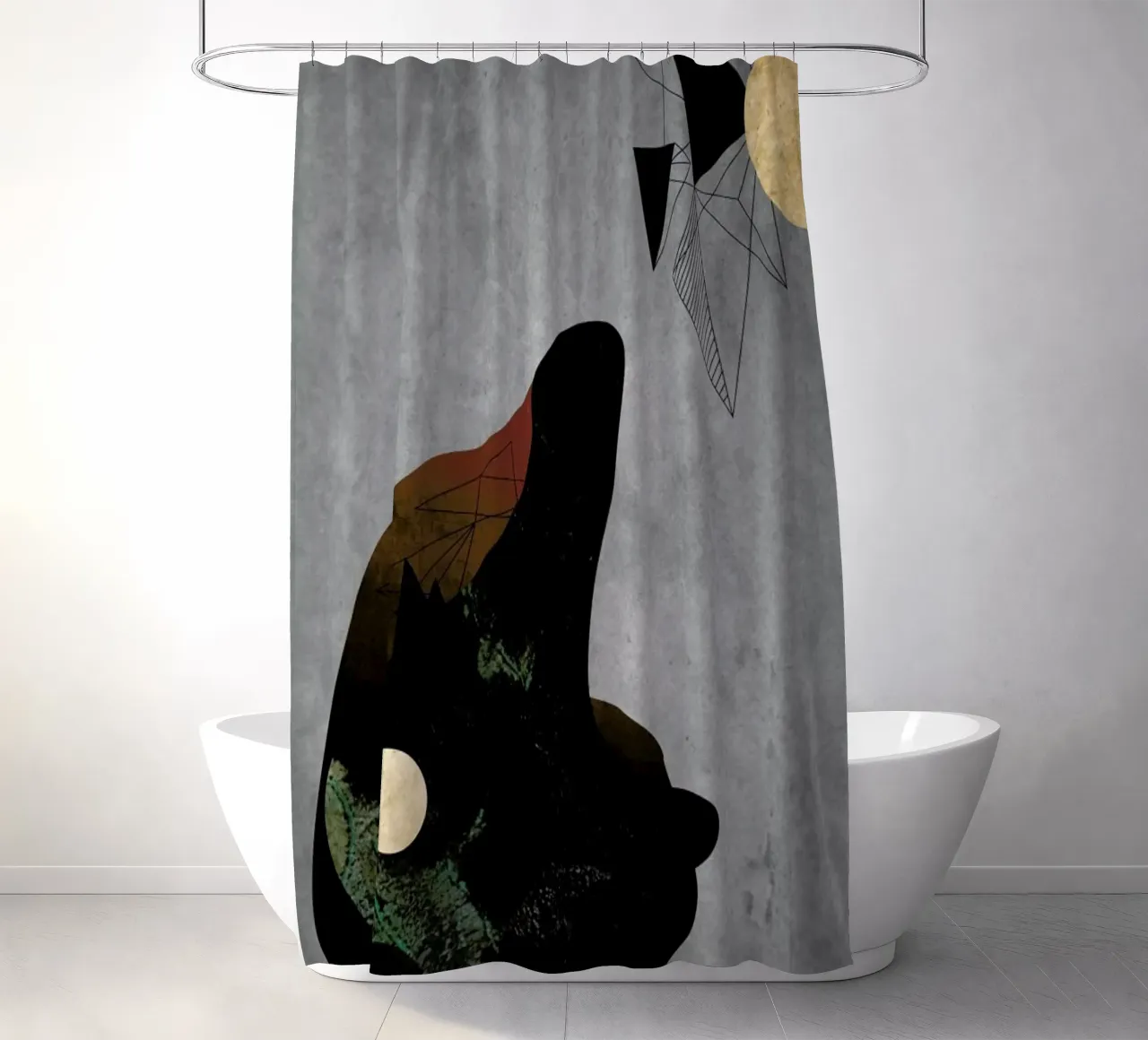 Collage tenda da doccia da Andreas Jarner
