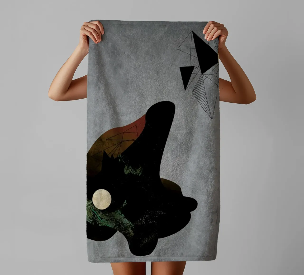 Collage towel by Andreas Jarner
