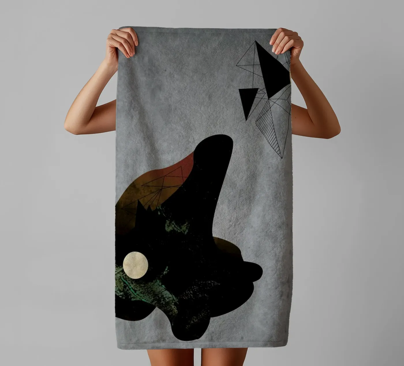 Collage towel by Andreas Jarner