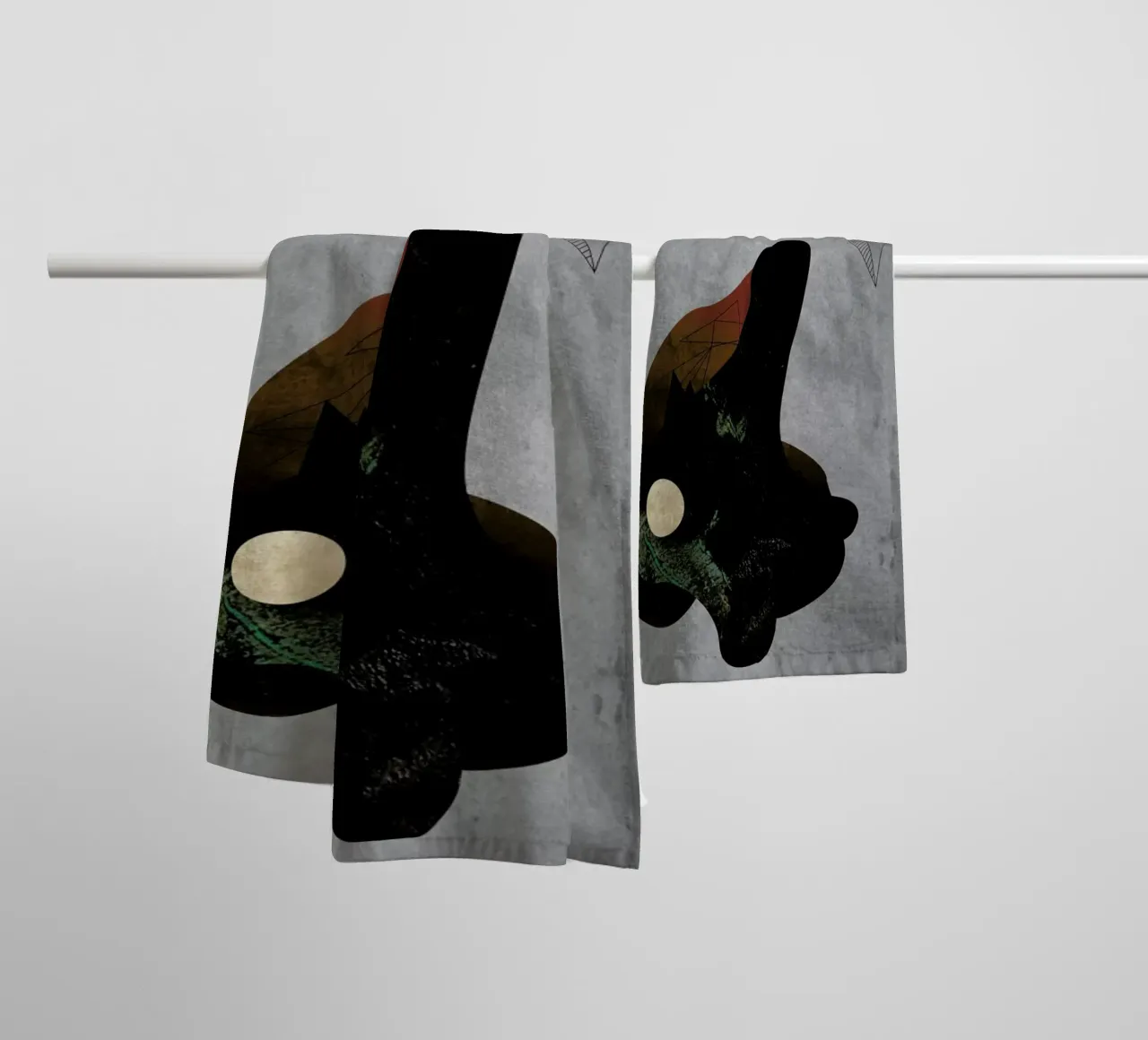 Collage towel by Andreas Jarner