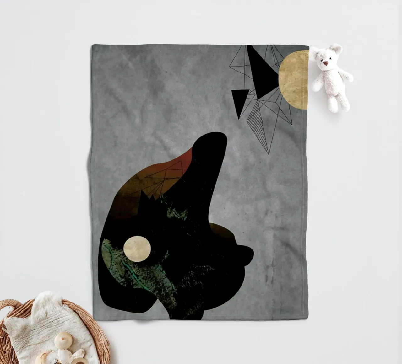 Collage Fleecedecke von Andreas Jarner