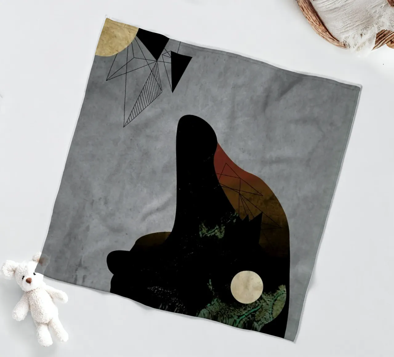 Collage Fleecedecke von Andreas Jarner