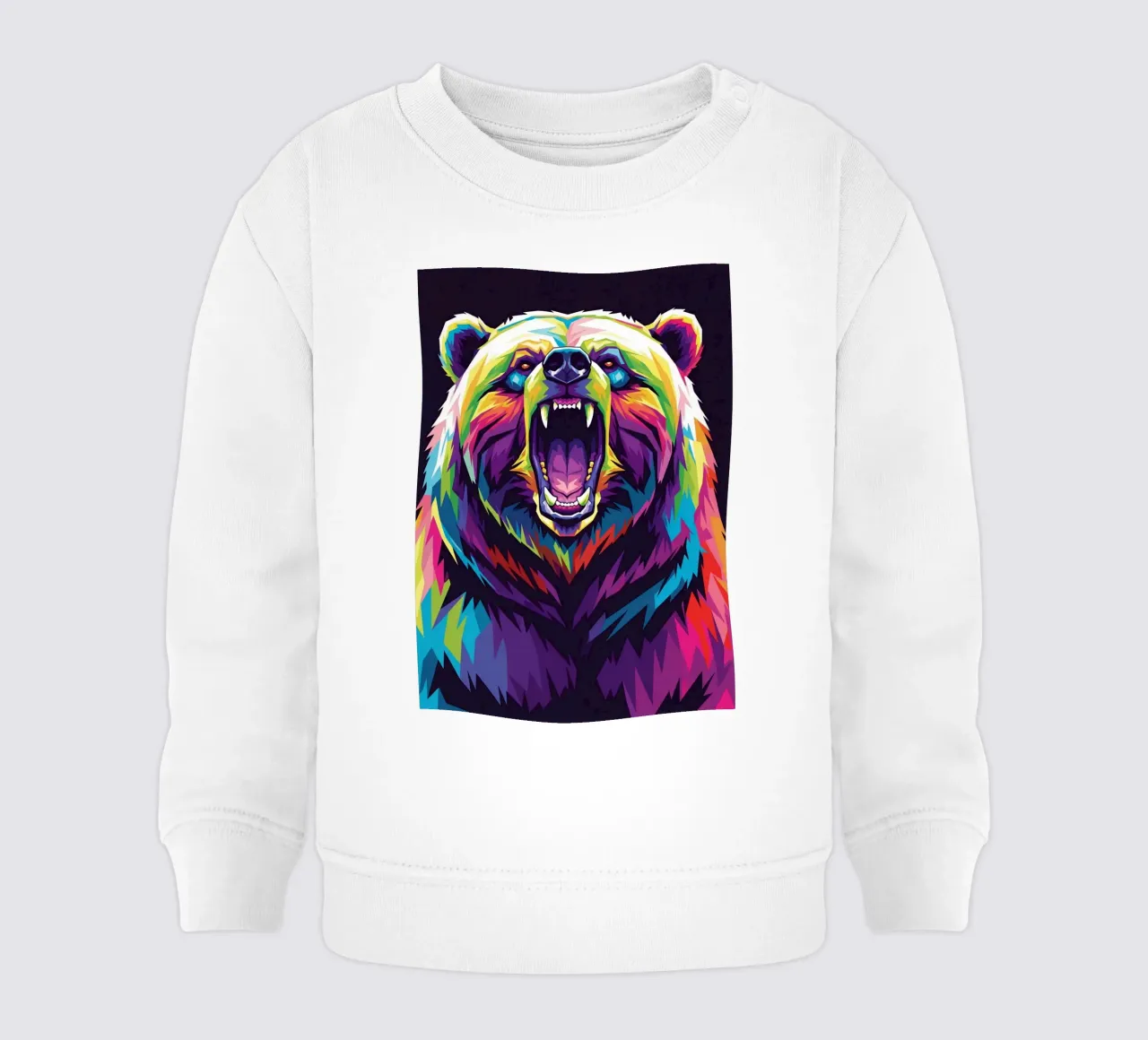 Colorato di orso #3 felpa neonato da Wild Life studio