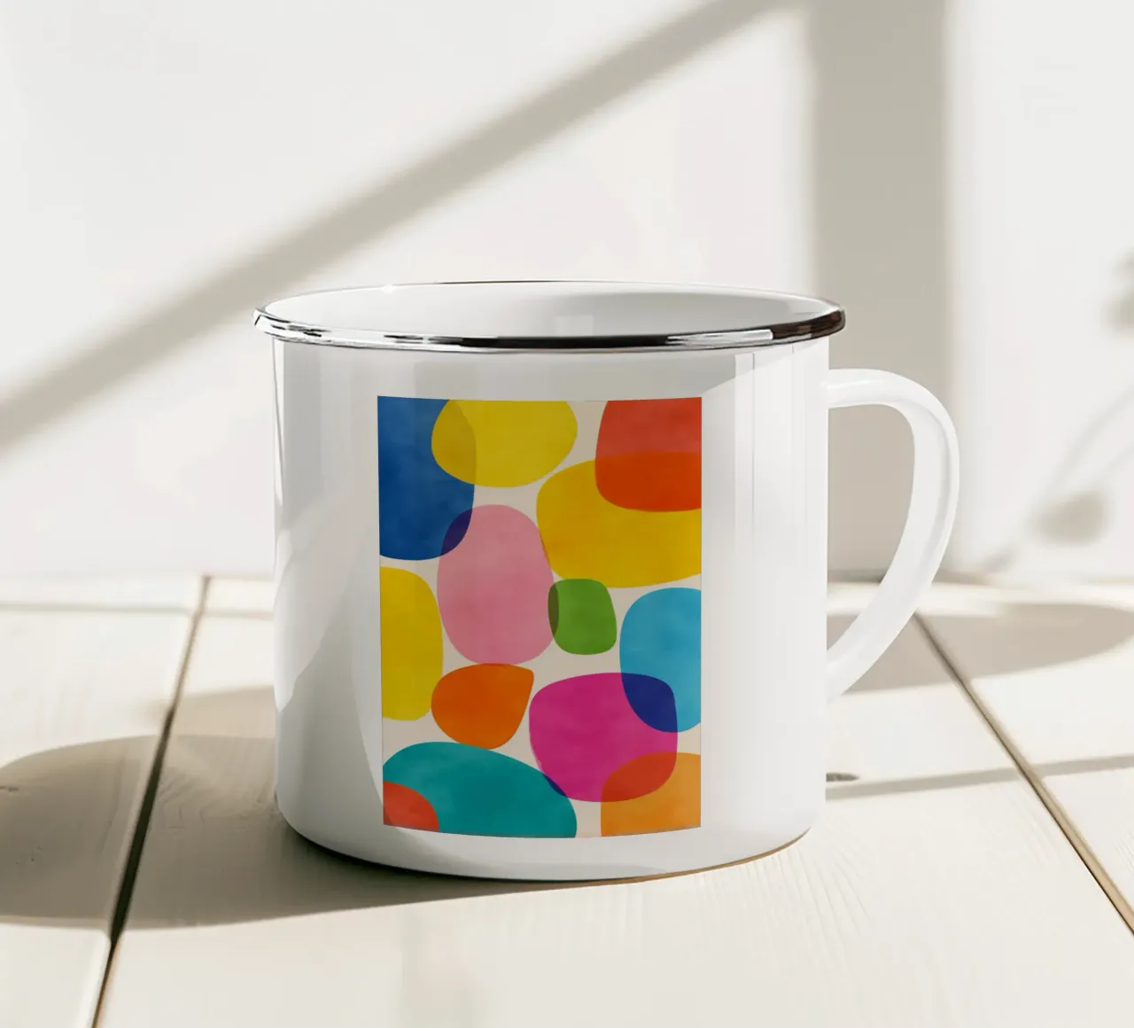 Jellybean Shapes tazza in smalto da Kiara